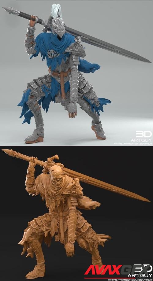 Undead Knight Version Two Single – 3D Print