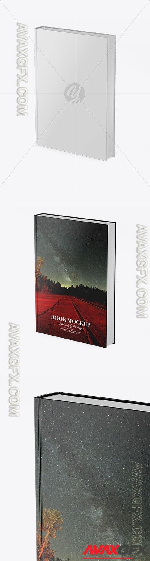 Book w/ Glossy Cover Mockup - Half Side View 50826 TIF
