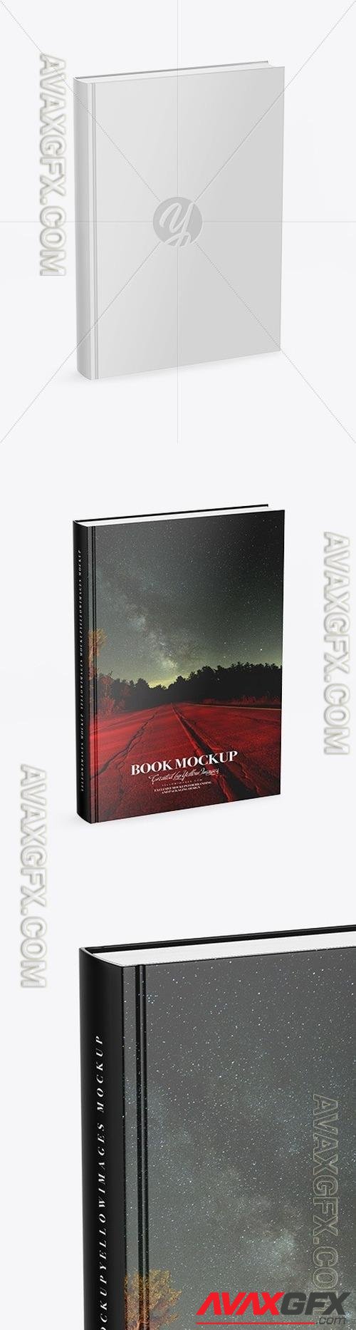 Book w/ Glossy Cover Mockup - Half Side View 50512 TIF