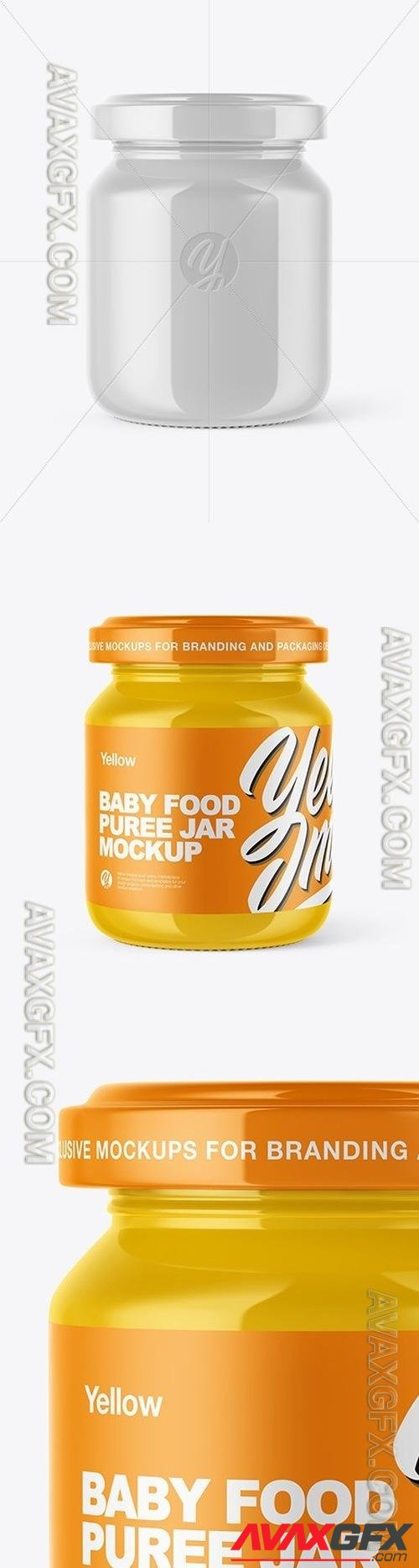 Glossy Baby Food Jar Mockup 50606 TIF