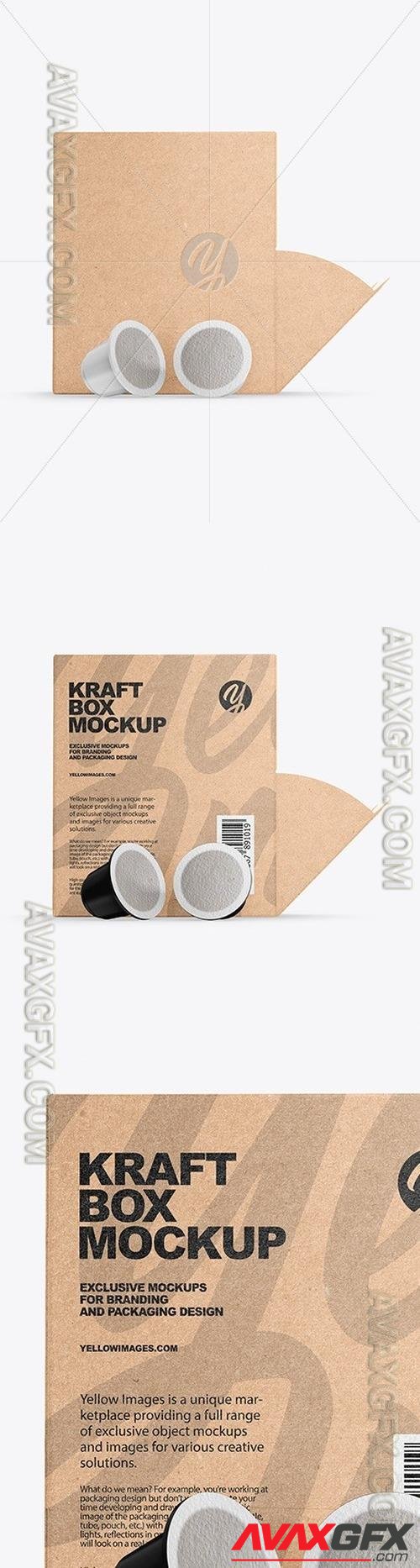 Kraft Box With Coffee Capsules Mockup 58922 TIF