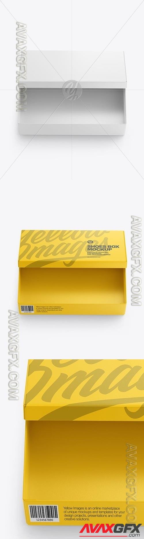 Matte Shoes Box Mockup 58606 TIF