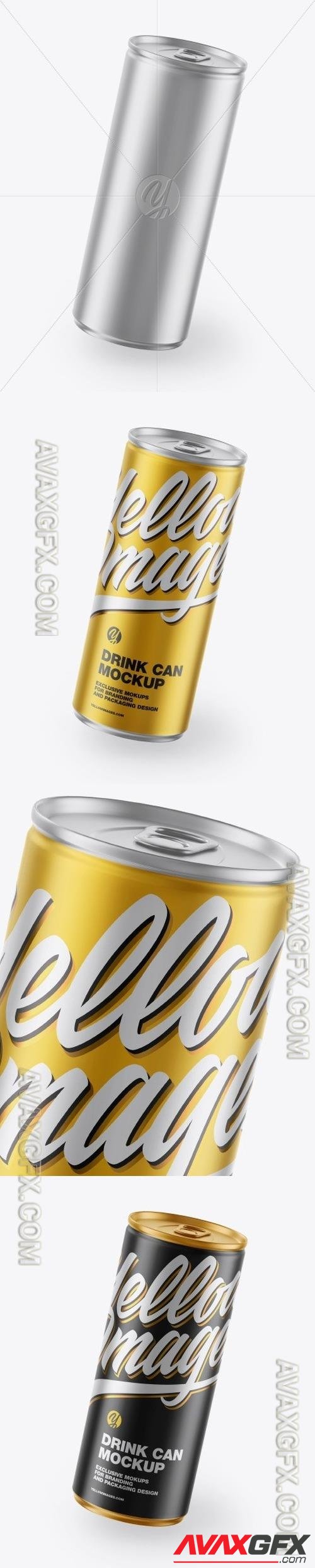 Matte Metallic Drink Can Mockup 54598 TIF