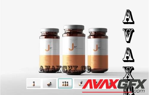 Amber Jar Mockup - 7408043