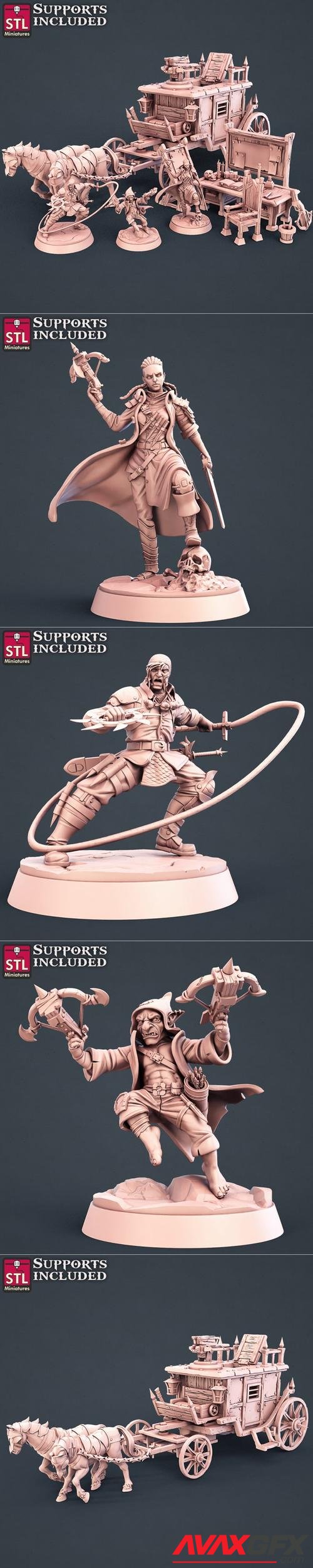 STL Miniatures - Vampire Hunters Set – 3D Print