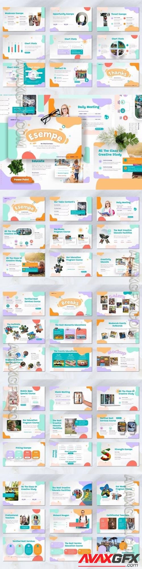 Esempe - Education Creative Powerpoint, Keynote and Google Slides Template