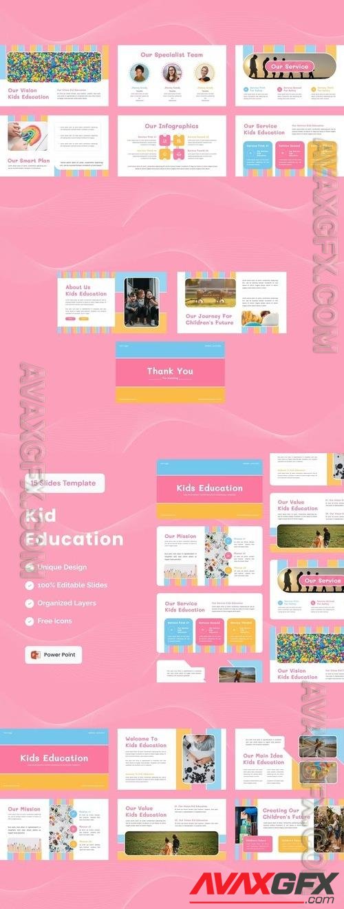 Kids Education Presentation Template - Powerpoint