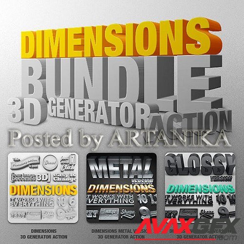 Bundle - Dimensions 3D Generator Action 461170