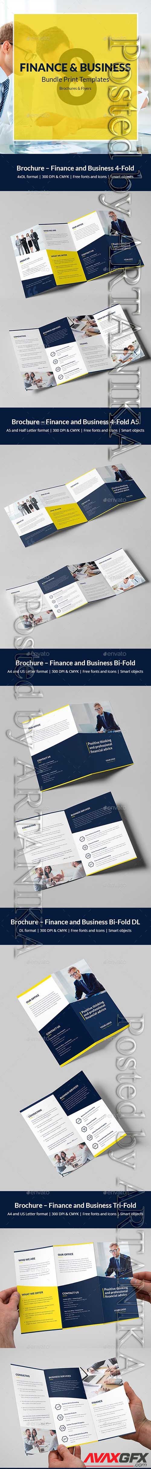 GraphicRiver - Finance and Business  Brochures Bundle Print Templates 8 in 1 21726735