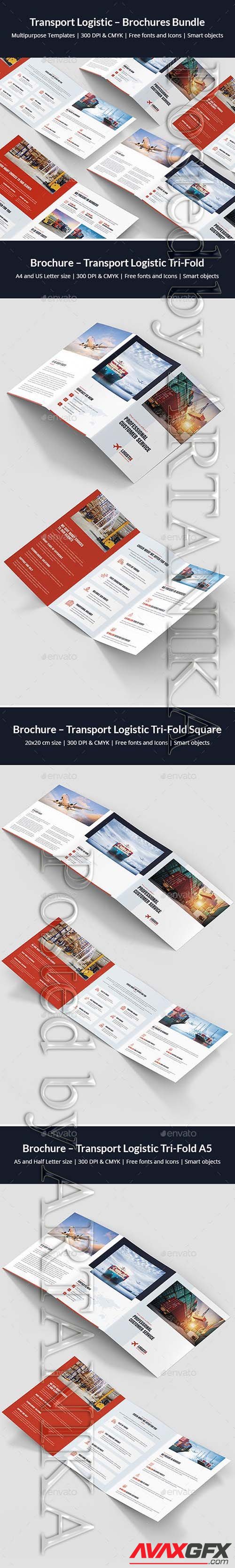 Transport Logistic  Brochures Bundle Print Templates 6 in 1 23759033