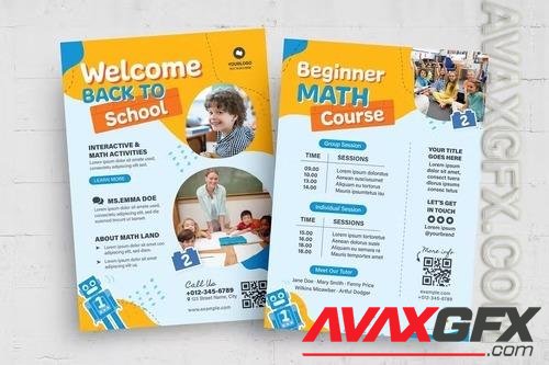 School Math Education Flyer Template