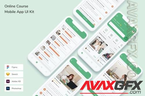 Online Course Mobile App UI Kit