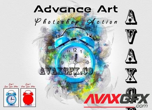 Advance Art Photoshop Action - 7410764