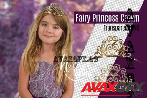 Princess Fairy Girl Sparkle Crown PNG