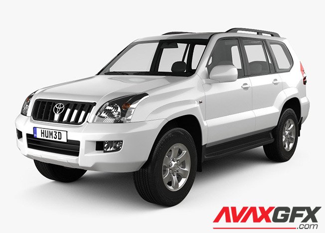 Toyota Land Cruiser Prado 120 5-door 2009 3D