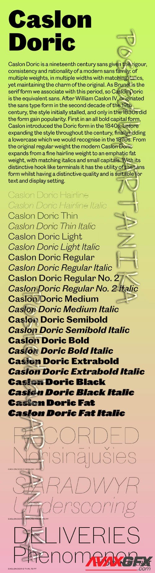 Caslon Doric Font Family