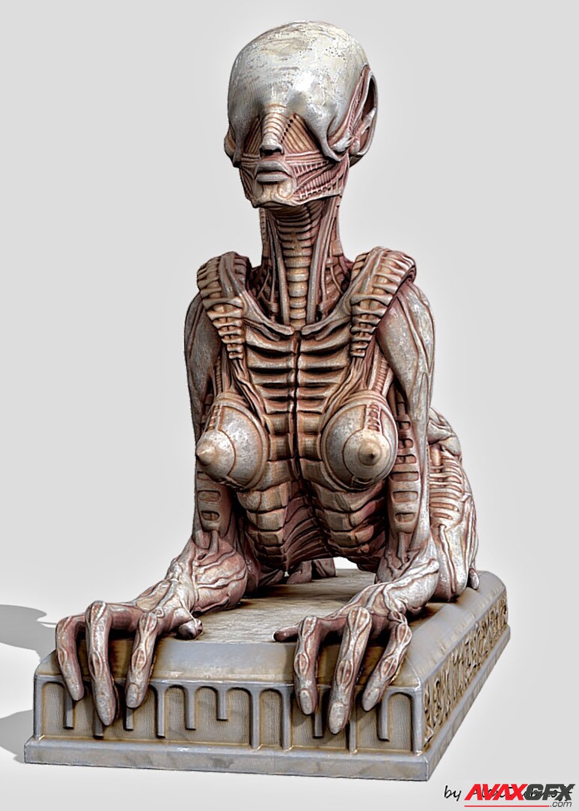 Alien sphinx 3D