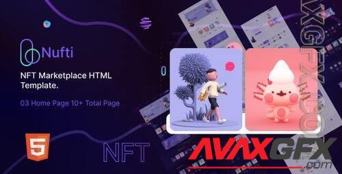 Nufti - NFT Marketplace HTML Template 38121277