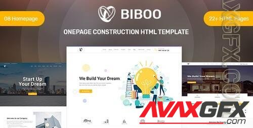 Biboo - OnePage Construction HTML Template 27062697