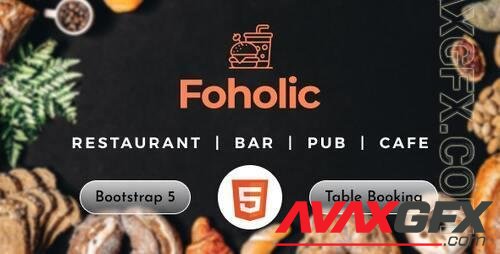 Foholic - One Page Restaurant HTML Template 38415317