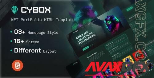 Cybox - NFT Collections HTML Template 37002533