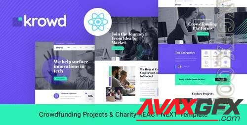 Krowd - Crowdfunding Projects & Charity React Next Template 38184997