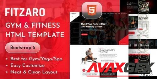 Fitzaro - Gym & Fitness HTML Template 38856538