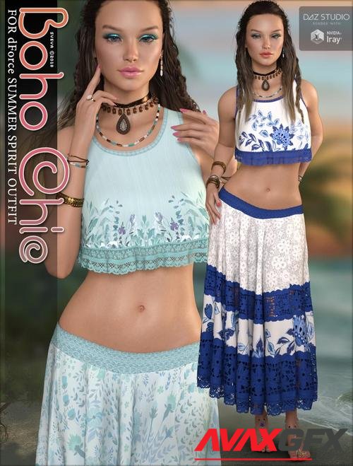Boho Chic for dForce Summer Spirit Outfit G8F