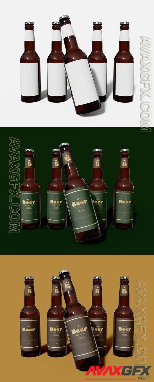 Beer Bottles Mockup