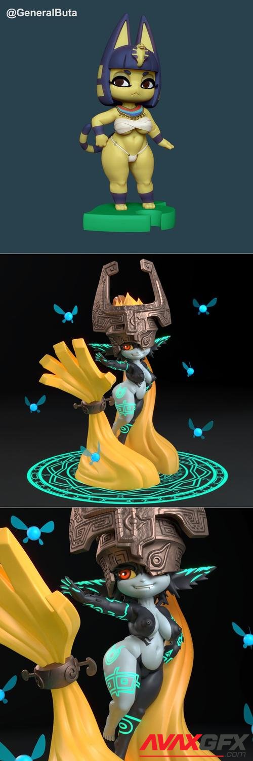 Anknya and Midna – 3D Print