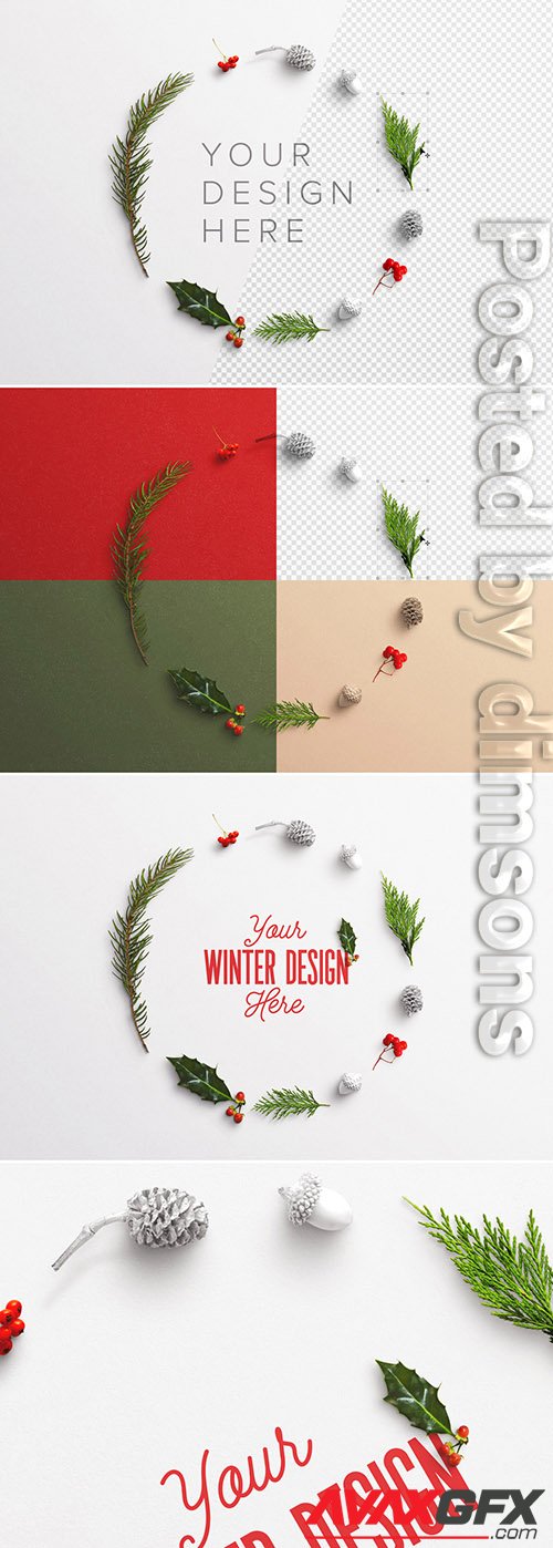 Winter Frame Nature Mockup 302989312