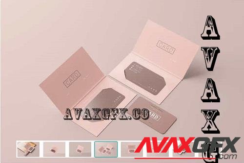 Business Card with Holder Mockups - 7420501