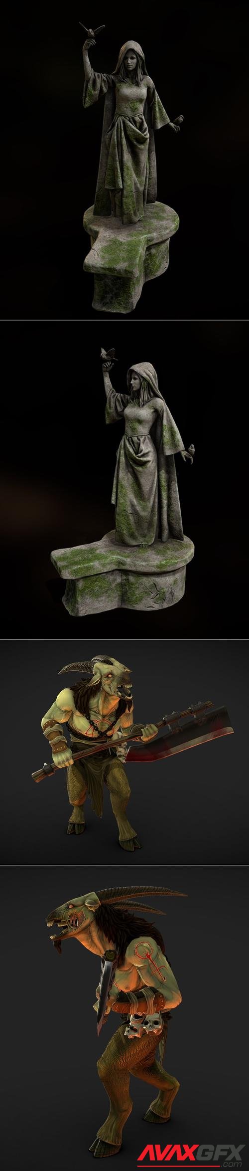 Shrine of Nocturnal and Khazra Goatman Diablo IV fan art – 3D Print