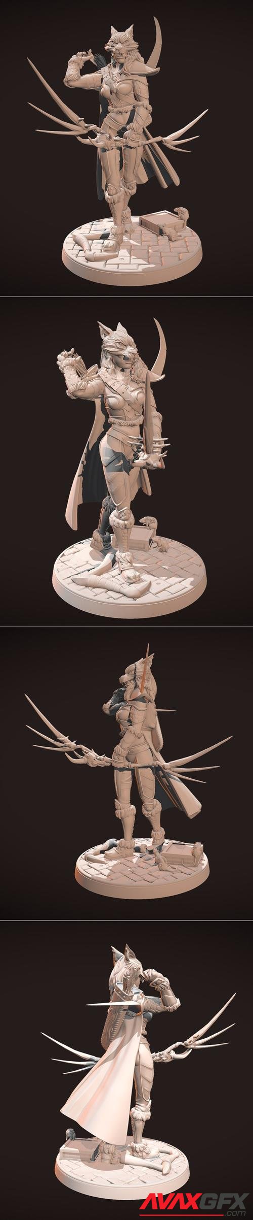 Orc Huntress – 3D Print