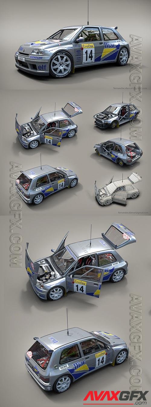 Renault Maxi Clio 3D Model