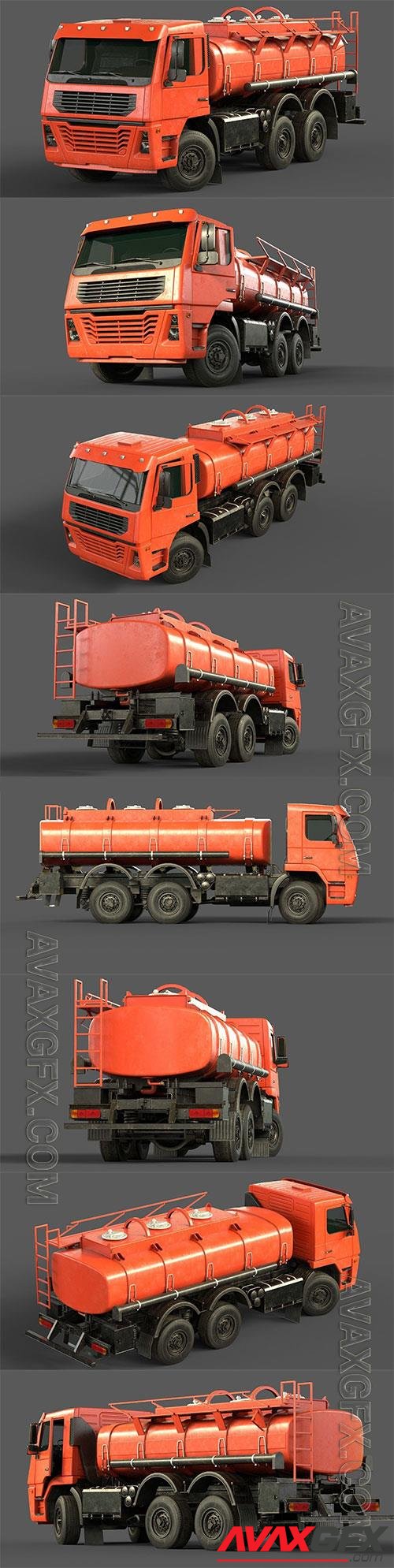 Generic Cistern Truck Tanker 3D Model