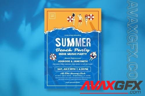 Summer Beach Party Flyer Y8RMEUU