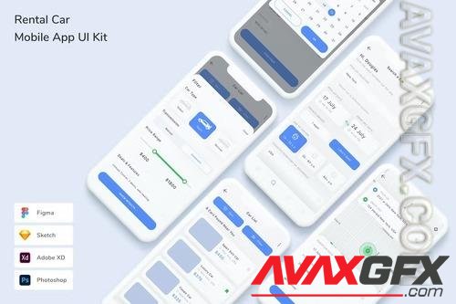 Rental Car Mobile App UI Kit LB3FPXN