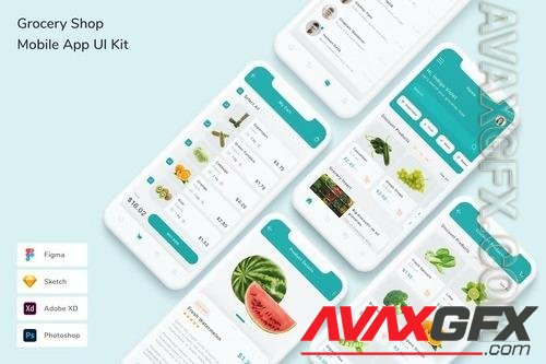 Grocery Shop Mobile App UI Kit YVHCNT5