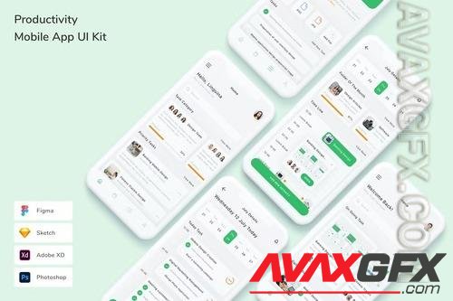 Productivity Mobile App UI Kit T9SXV65