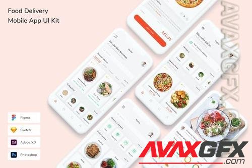 Food Delivery Mobile App UI Kit FGZCXEK