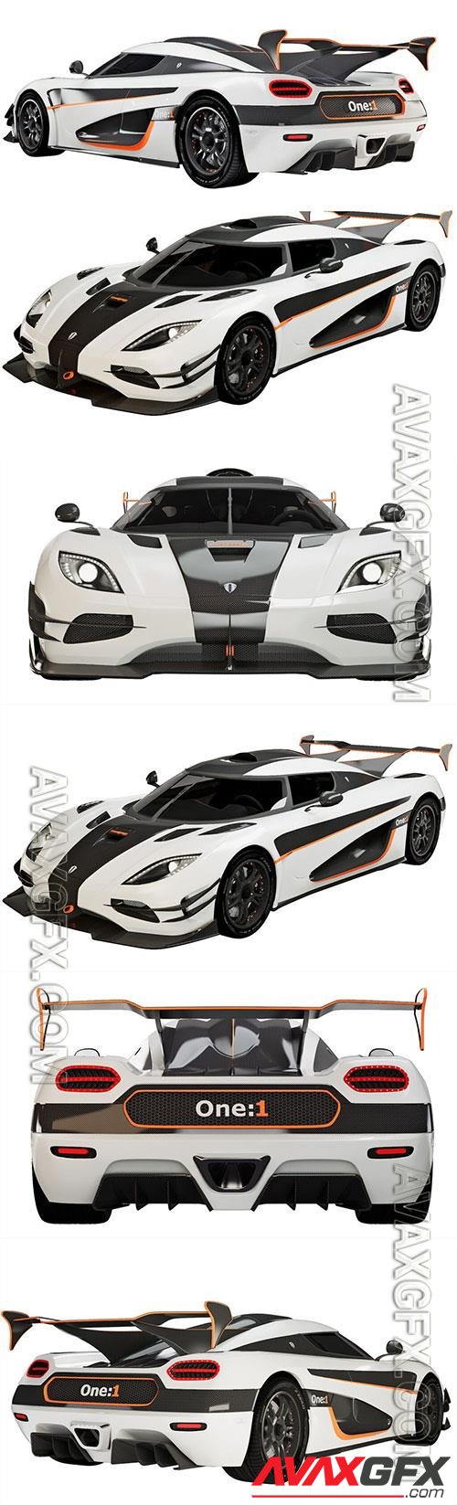 Koenigsegg One-1 3D Model