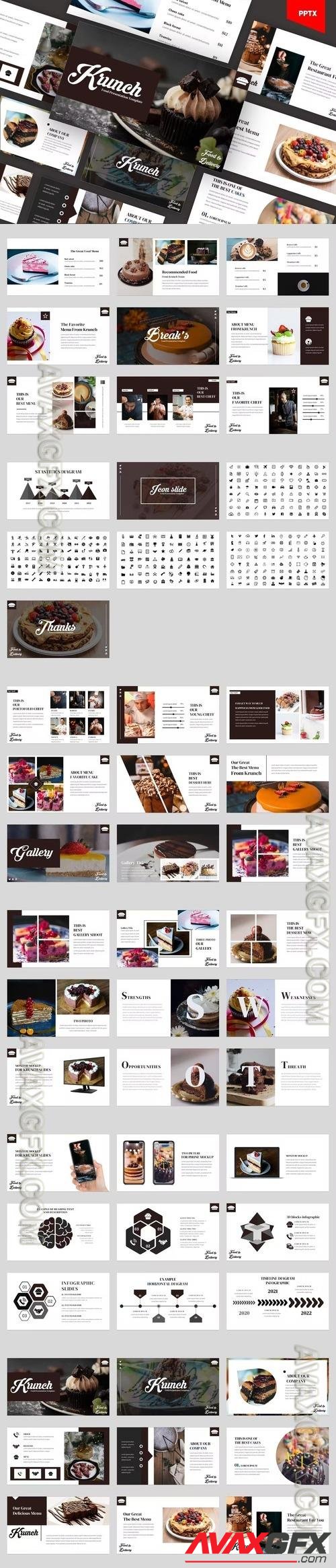 Krunch - Cake & Cookies Powerpoint Template