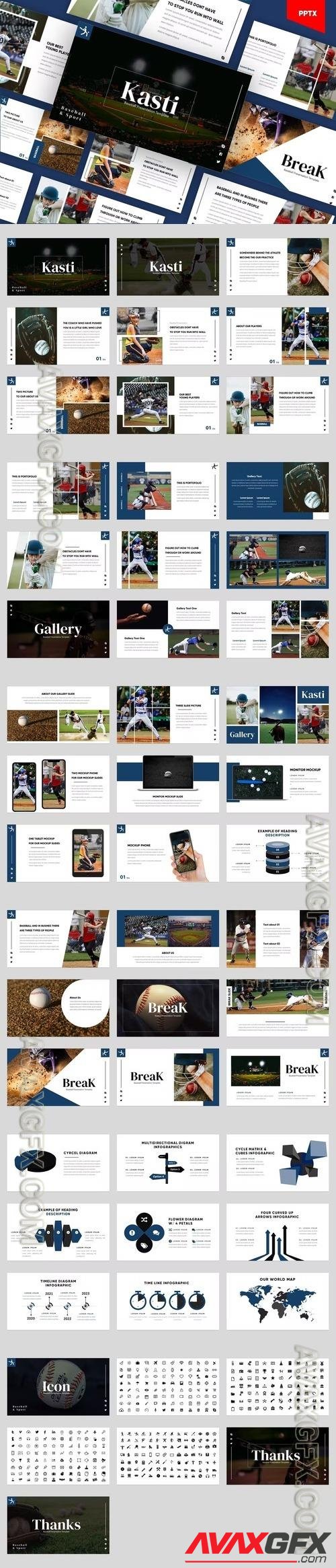 KASTI - Baseball Sport Powerpoint Template