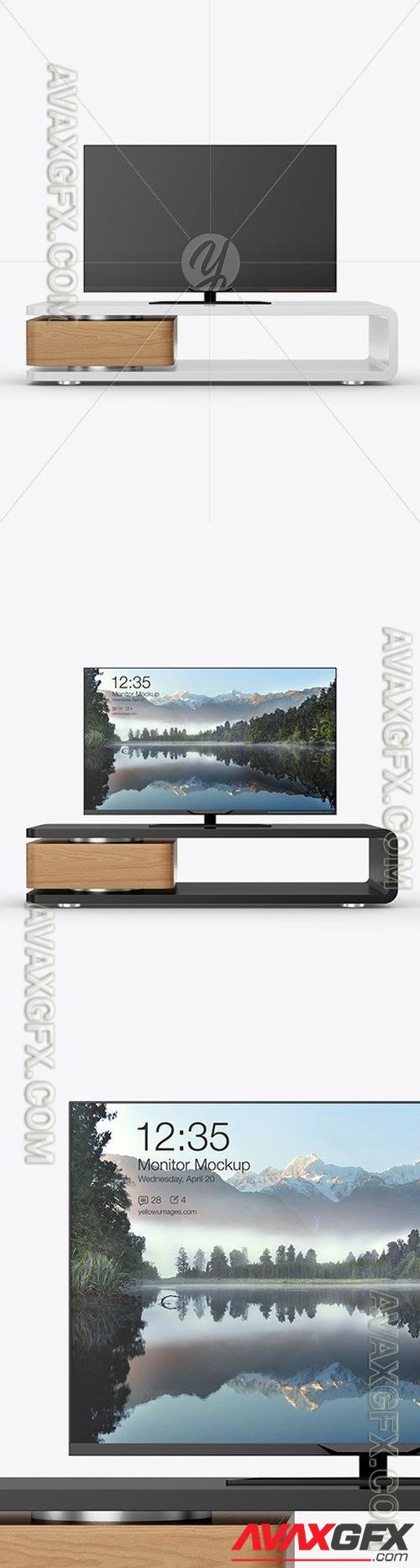 TV on a Table Mockup 49960 TIF