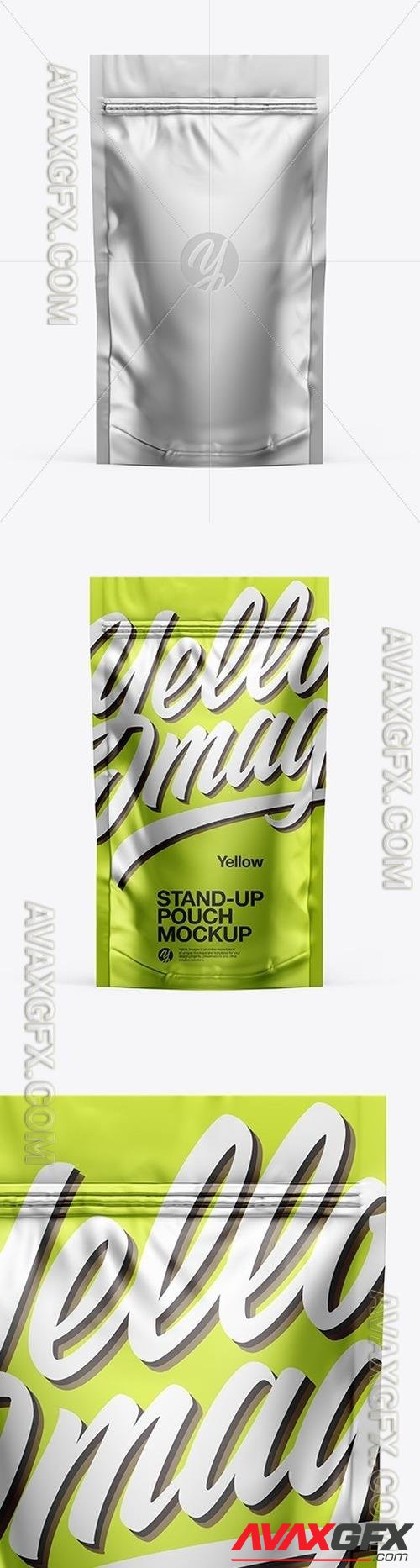 Metallic Stand-Up Pouch Mockup 49979 TIF