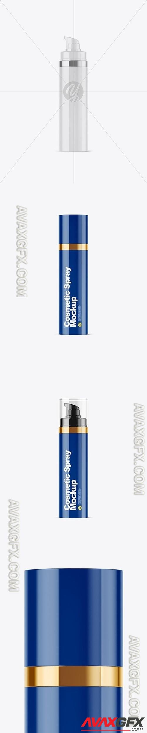 Glossy Bottle with Pump Mockup 50261