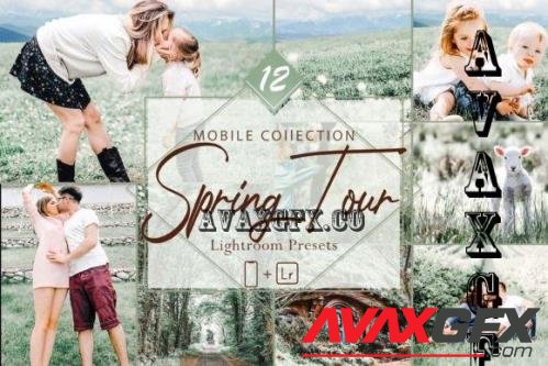 12 Mobile Lightroom Presets,Spring Tour