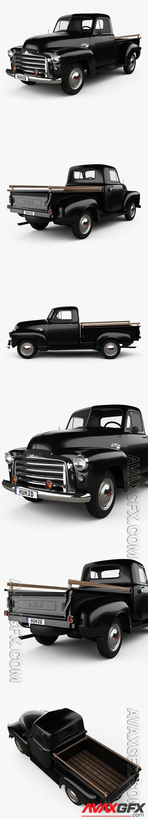 GMC 9300 Pickup Truck 1952 3D Model