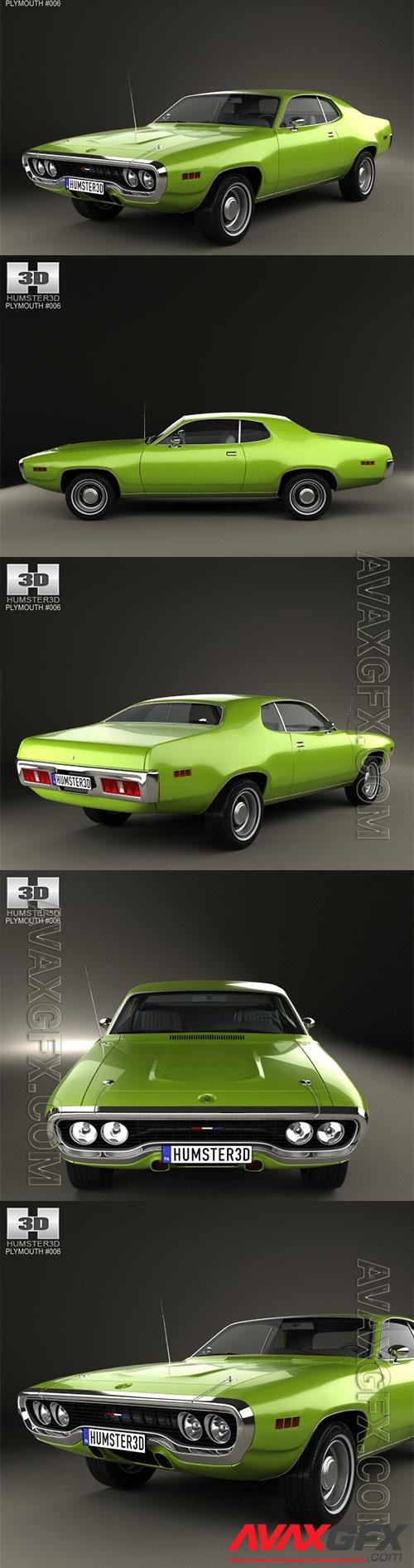 Plymouth Satellite 1971 3D Model